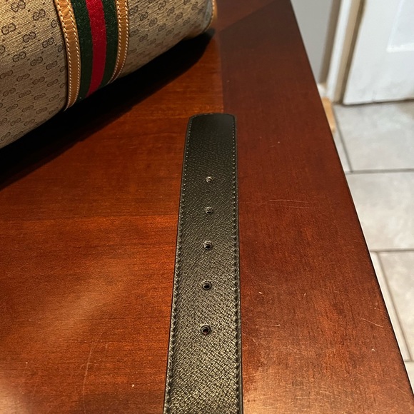 Gucci Gold and Brown Men's Belt - Picture 6 of 15